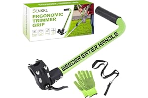SCNKKL Ergonomic Trimmer Grip, String Trimmers Handle with Trimmer Shoulder Harness, Weed Eater Handle Extension for Enhanced Back Protection, Lawn Trimmer Handle Grip for Yard Trimming