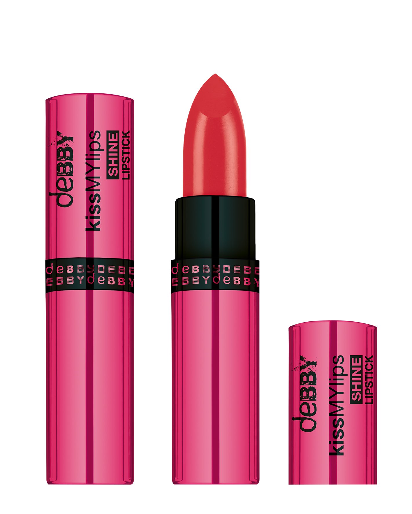 DEBBY Kiss My Lips Shine 07 Tulip Red Lipstick Make-Up Lips