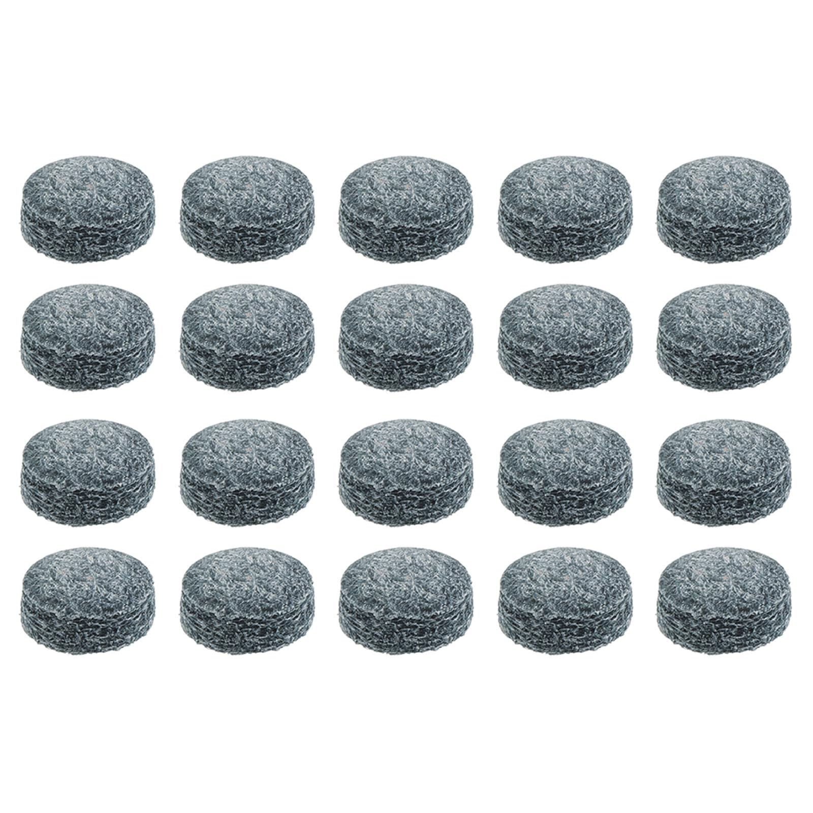 M METERXITY 20 Pack Pool Cue Tips - Billiard Cue Replacement Tip, Wear-resistant, Apply to Pool Cues/Snooker (9mm Dia, Grey)