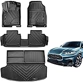 Jdeymat Car Floor Mats and Cargo Trunk Liner Compatible for Honda HR-V 2023 2024 2025 2026 All Weather TPE Rubber Protection Mat Full Set for Honda HRV Accessories (Floor mats+Cargo Liner)