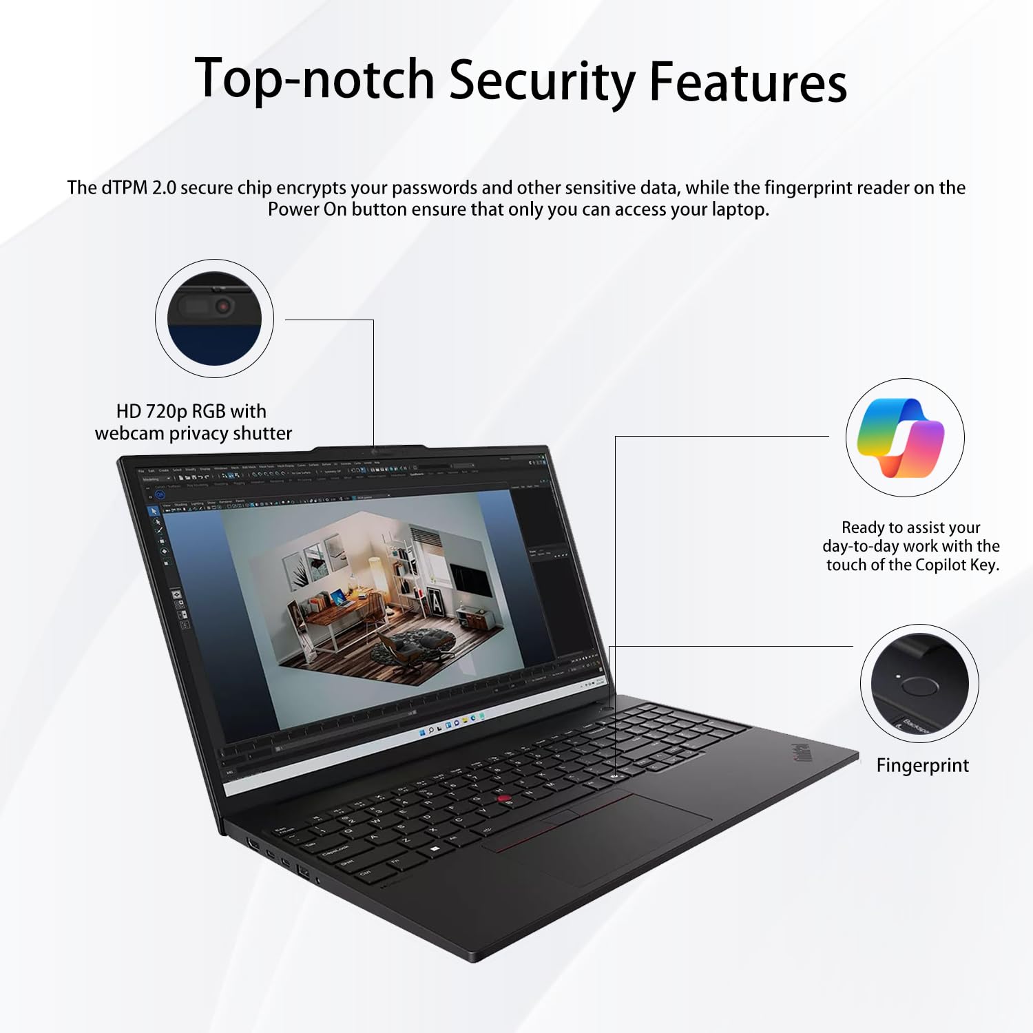 Laptop empresarial Lenovo ThinkPad E16, pantalla táctil antirreflejos FHD+ de 16", AMD Ryzen 5 7535U, 32 GB DDR5, 1 TB SSD, Wi-Fi 6E, huella digital, retroiluminación, cámara web, Windows 11 Pro, paquete con concentrador USB-C 7 en 1