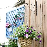 KEENSUNI 2Pcs Hanging Basket Bracket Iron Plant Hanger Wall Hooks view 5