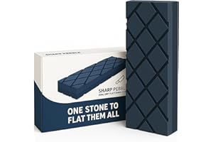 Sharp Pebble Large Flattening Stone- Dual Grit Coarse/Fine Sharpening Stones Flattener- Diamond Grooves Whetstone Fixer-Re Level Any Whetstones & Waterstones
