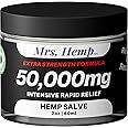 50,000 MG Hemp Extra Strength Healing Salve | Ideal for Hips, Joints, Neck, Back, Elbows, Fingers, Hands, and Knees. 100% Nat