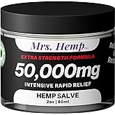 MRS. Hemp | 50,000 MG Salve | Ideal for HIPS, Joints, Neck, Back, Elbows, Fingers, Hands, Knees| 100% Natural - Proudly Made in USA