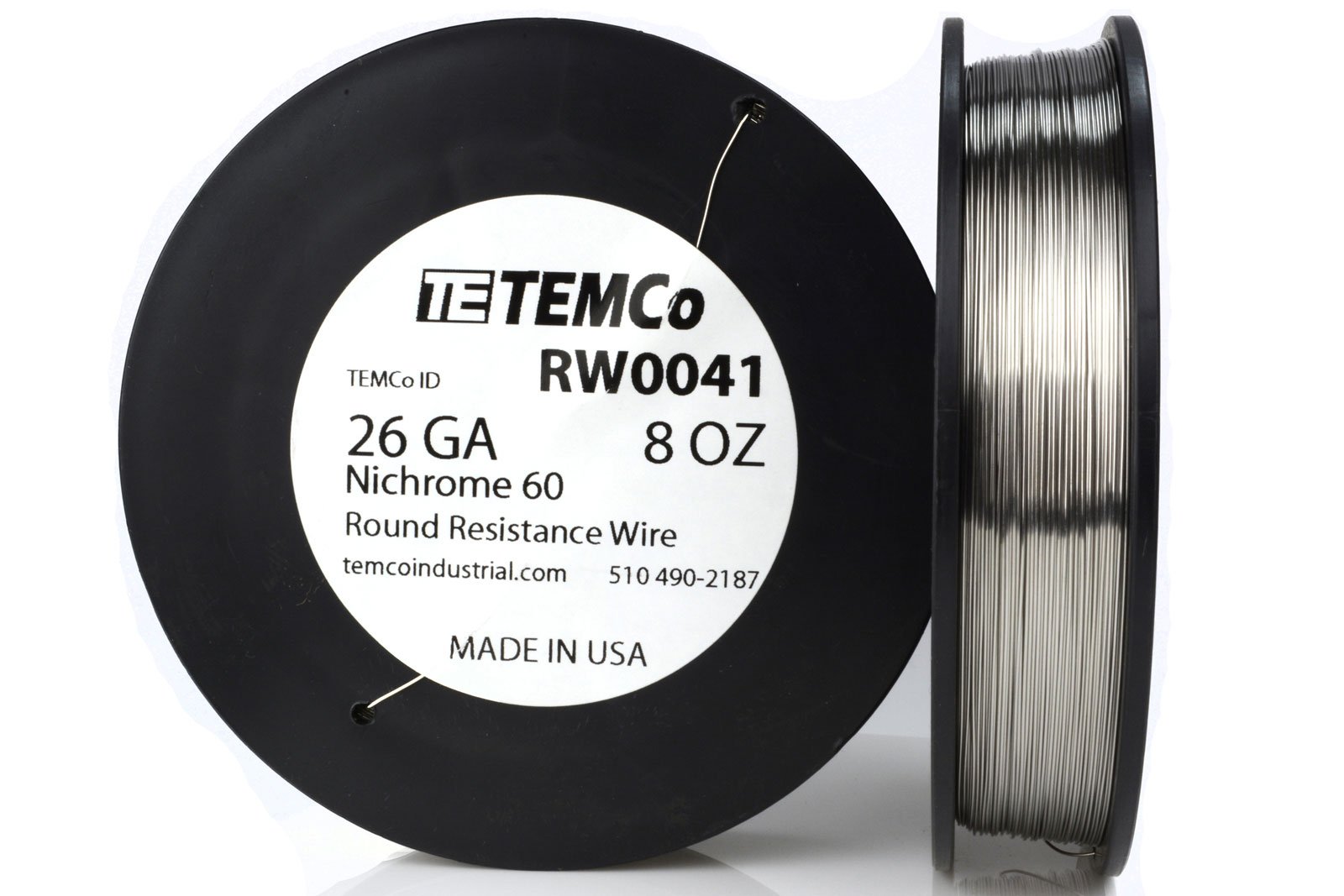 TEMCo Nichrome 60 series wire 26 Gauge 8 oz (706 ft) Resistance AWG ga