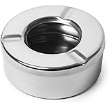 Windproof Ashtray Stainless Steel Ashtray with Lid