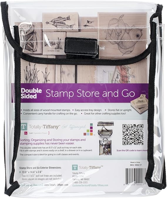 TotallyTiffany Stamp, Store and Go Bag DoubleSided, 9 x 11.5 x 2Inch Amazon.ca Home & Kitchen