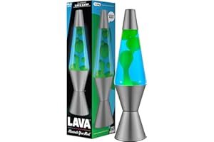 Lava Original Lamp - 14.5" Deep Ocean - Green Wax and Blue Liquid - Home Décor Motion Light - 2634