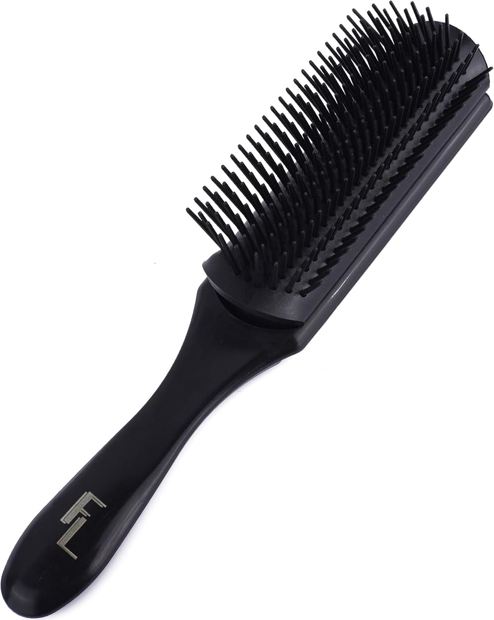 Fine Lines 9 Row Mens Hair Brush for Curly Thick Hair Detangler Wigs
