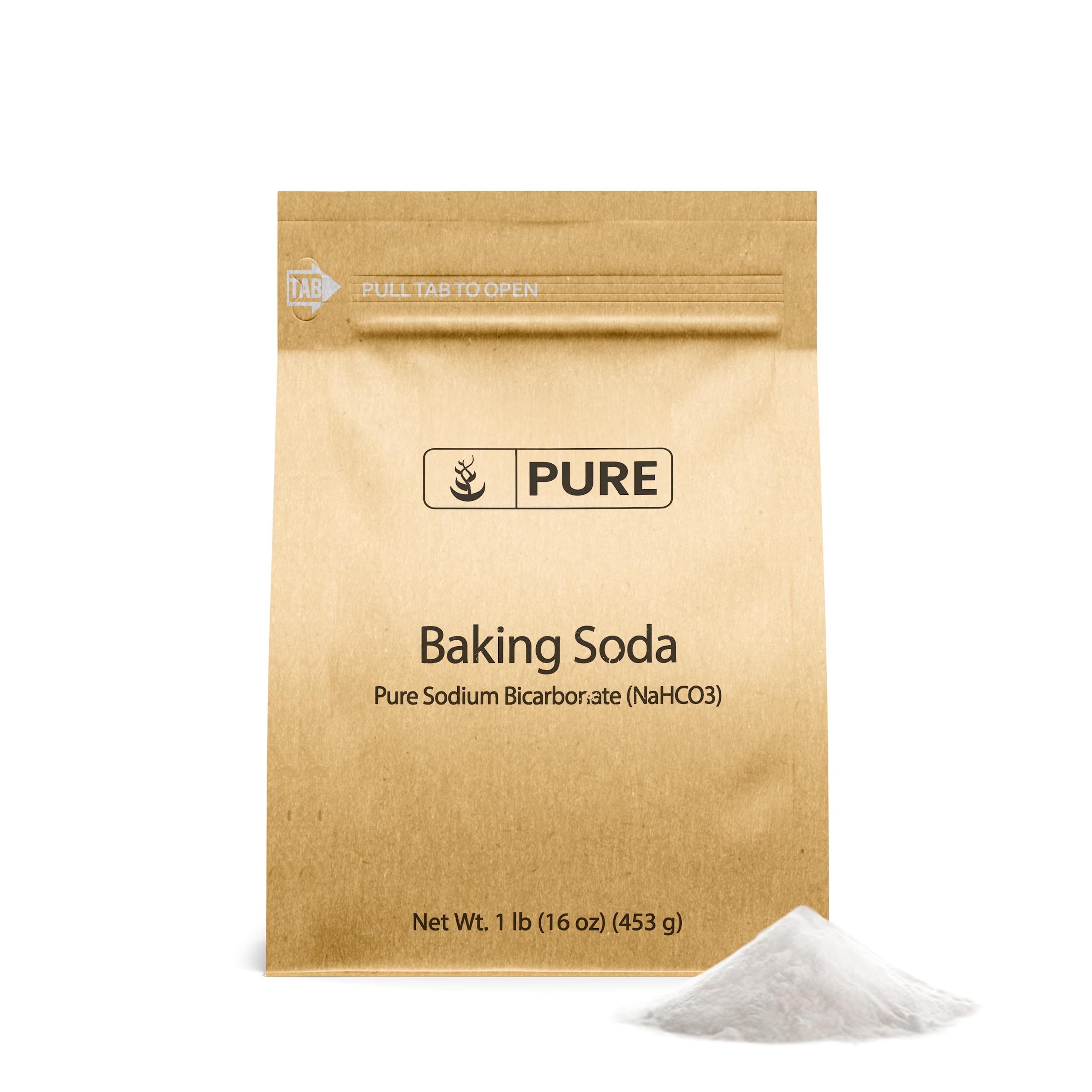 Pure Original Ingredients Sodium Bicarbonate (Baking Soda) (1 lb) Eco-Friendly Packaging, Always Pure, No Fillers Or Additives