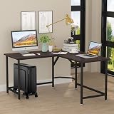 Hmseng Pc Stand Adjustable CPU Tower Stand with 4 Casters Fits Most PCs Black view 6
