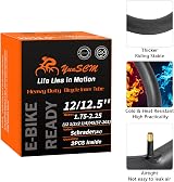 YunSCM 2-Pack 12/12.5x1.75-2.25 Heavy Duty Bike Inner Tubes AV45/57-203 Schrader view 6