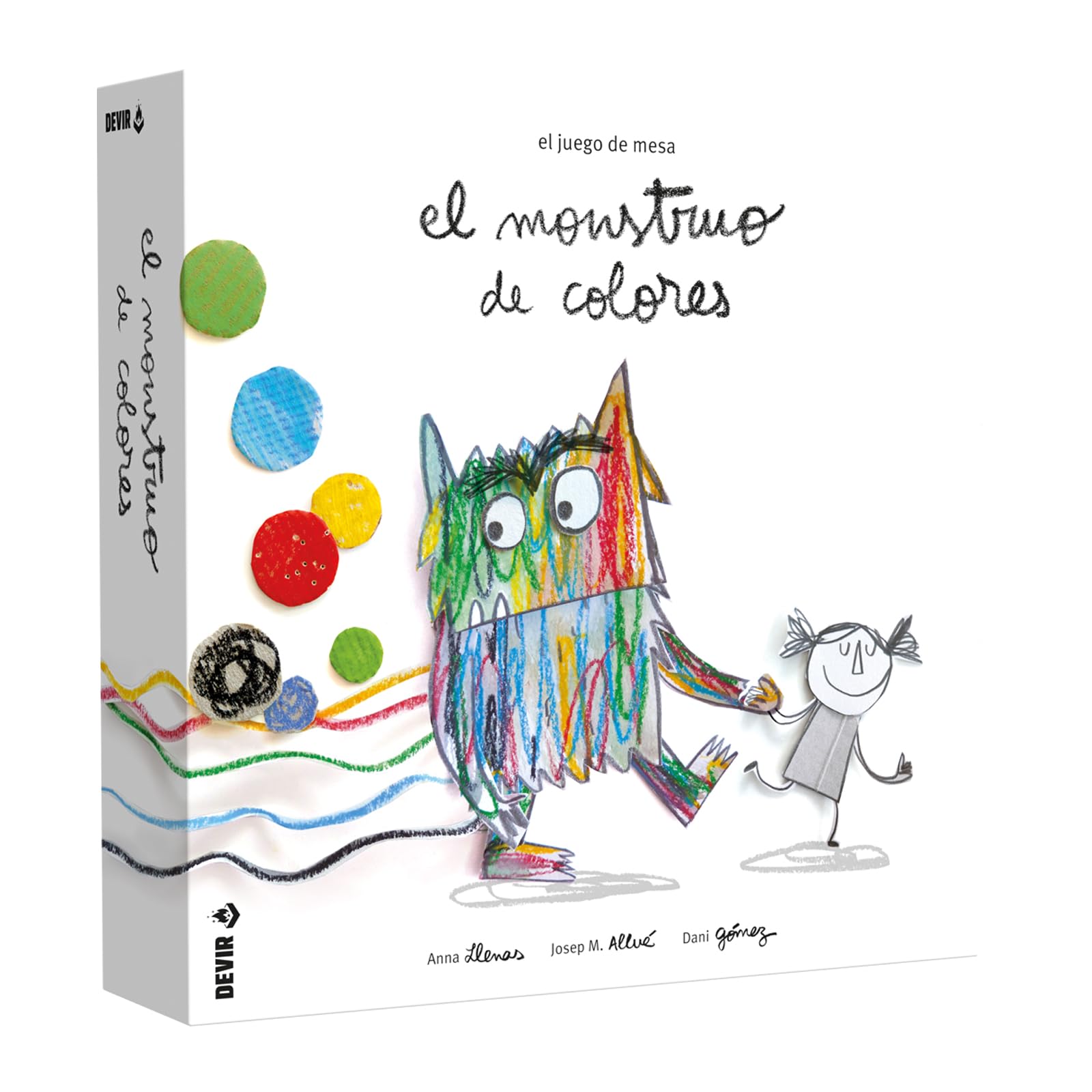 Devir - The Colorful Monster, Children's Board Game, 4 years, based on the official book of Anna Llenas, plus 250,000 copies sold (BGMONSP)