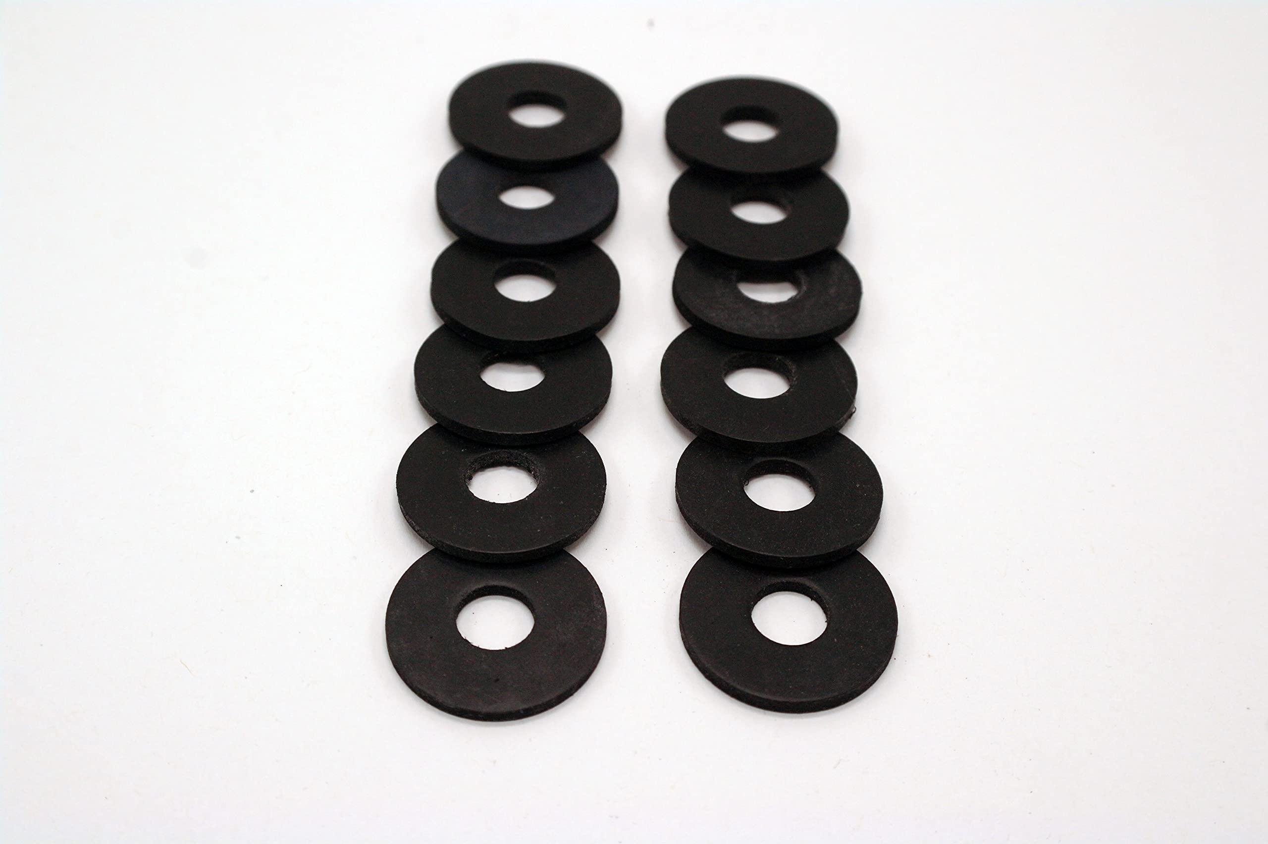 Rubber Penny Washers M6, 6.3mm Inner Diameter x 20mm Outer Diameter x 2.2mm Thick Pack of 12 (M6 x 20mm)