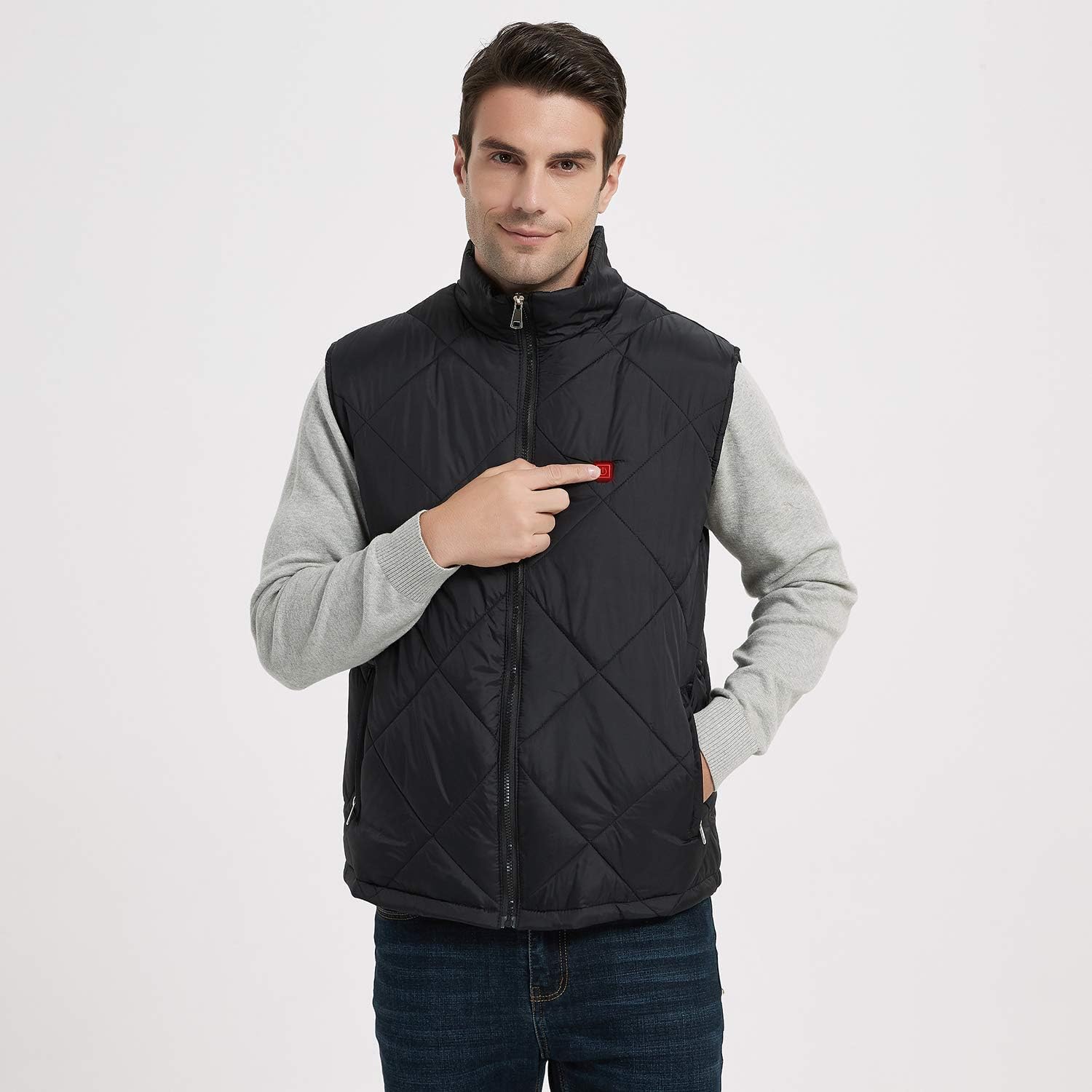 FERNIDA Heated Vest for Men Women USB Charging Electric Heating Vests Water Wind Resistant (Battery Pack not Included) at  Men’s Clothing store