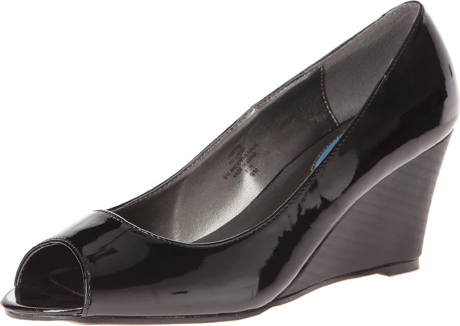 Fitzwell Women�s Black Wedge 8.5 M