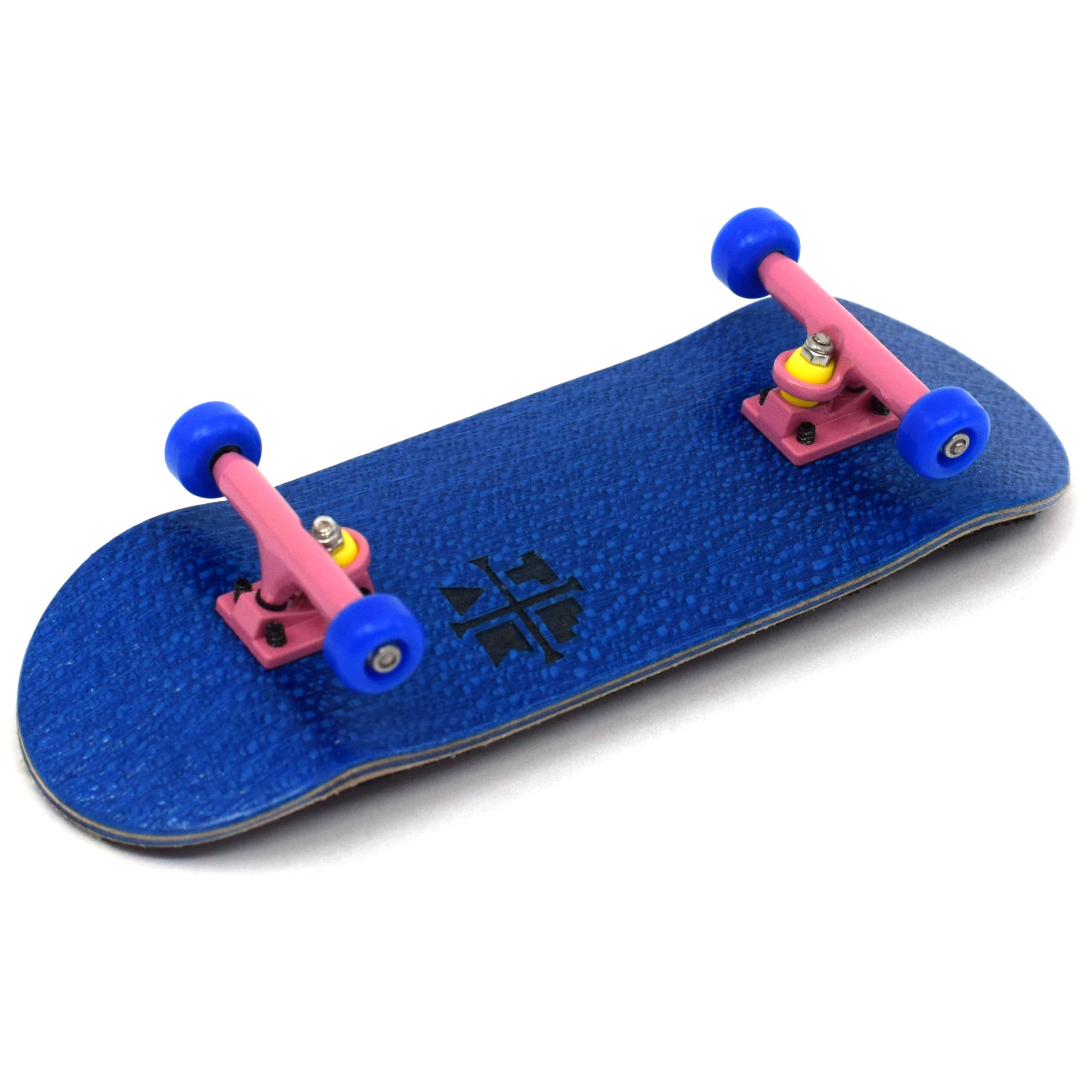 Teak Tuning 32mm Pro Fingerboard Complete - Fully Assembled with Pro Level Components - Pro Shaped Wooden Deck (32x97mm), UltraSpin Bearing Wheels, Prodigy Gen2 Trucks - The Bubble Gum