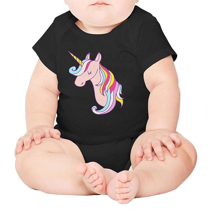 Amazoncom Unisex Baby Boy Girl Kiss Unicorn Royalty Pink