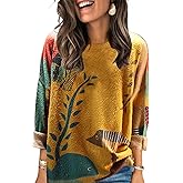 Prliuosu Womens Ugly Christmas Sweaters Casual Loose Oversized Pullover Sweaters Graphic Printed Knit Trendy Tops