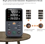 NANKADF DC Power Supply 0-120V 0-3A USB Fast Charge 18W 4-Digit Display view 2