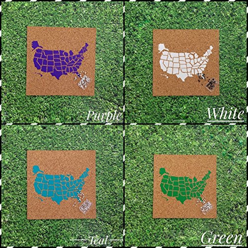 Push Pin Cork Travel Map of the United States / Wanderlust Travel Gift / USA Bulletin Board / US Corkboard - Thumbnail 2