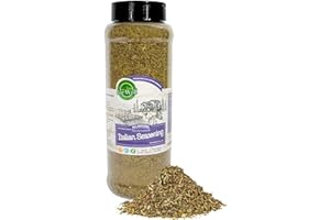 Eat Well Premium Foods Italian Seasoning 9 oz Shaker Bottle, Classic Blend of Herbs with Oregano & Thyme, 100% Natural Dried Mixed Herbs for Cooking Mixed Italian Spices, Bulk Size Herb Seasoning Mix