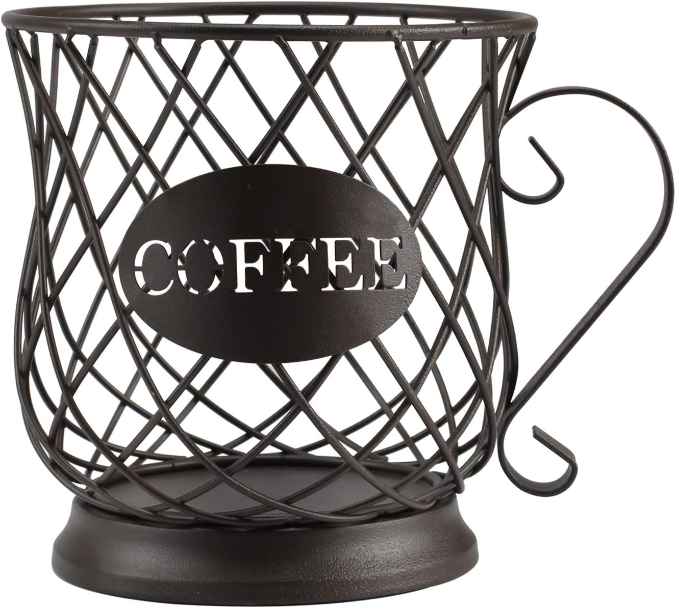 K Cup Holder Kpod Storage Organizer for 35 Kcups Keurig Coffee Pod Holder for Counter Coffee Table Bar Matte Bronze: Kitchen & Dining