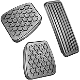 Pedal Pad Covers Kit Compatible with 1990-2000 Honda Civic, Brake Clutch & Throttle Pedal Pad Set