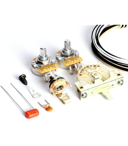 Fender Telecaster Knopf-Set – Verchromte Kuppelknöpfe & Schalterspitze, Passend Für CTS-Potis (6,35 Mm Schaft)