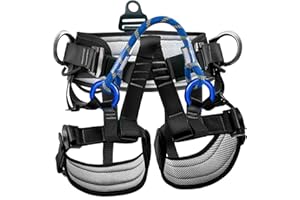 HandAcc Climbing belts, Thicken Professional Large Size Safety Seat Belts for Tree Climbing, Rescuing Work, Rappelling