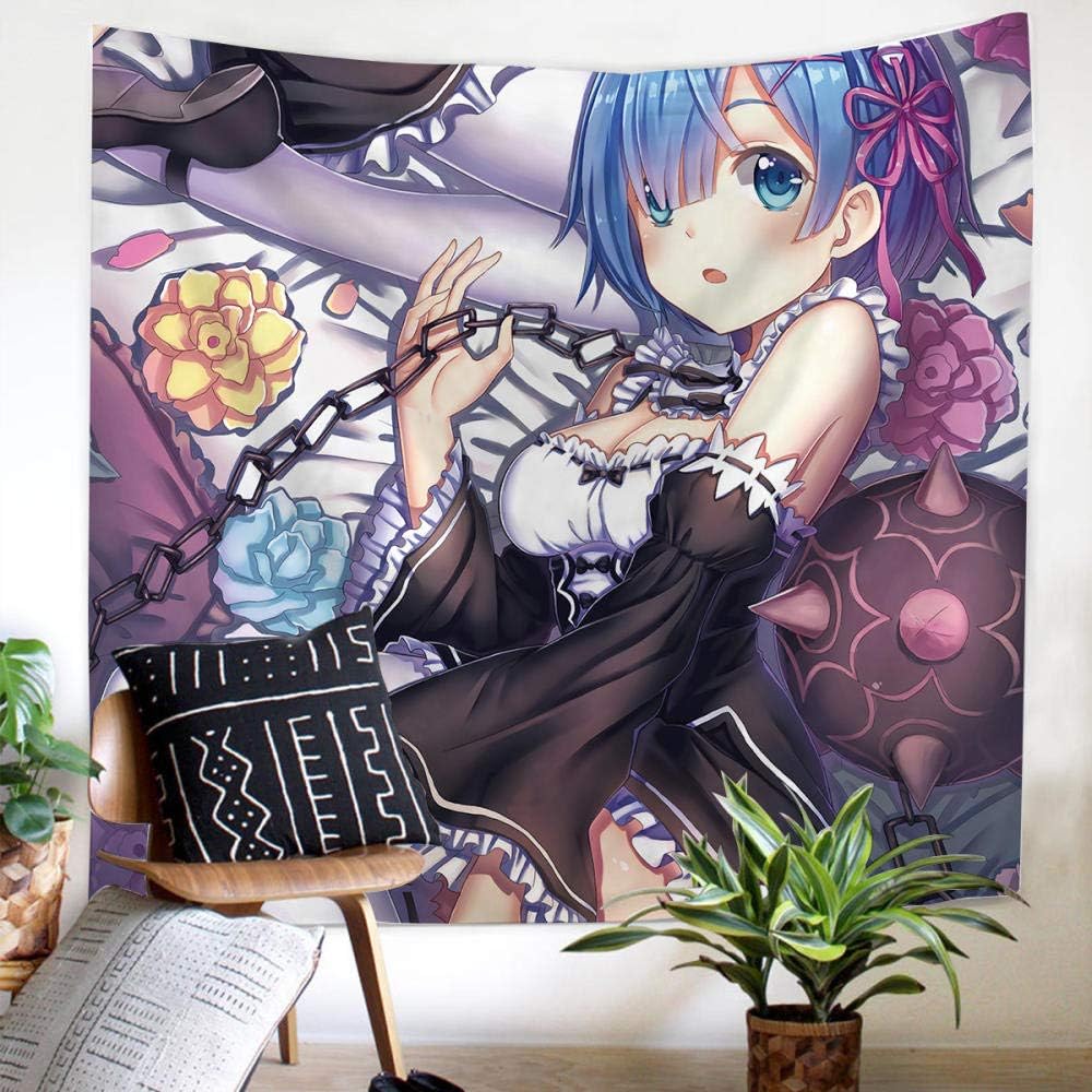 Tapestry Wall Hanging,Anime Beautiful Girl Tapestry Background Cloth