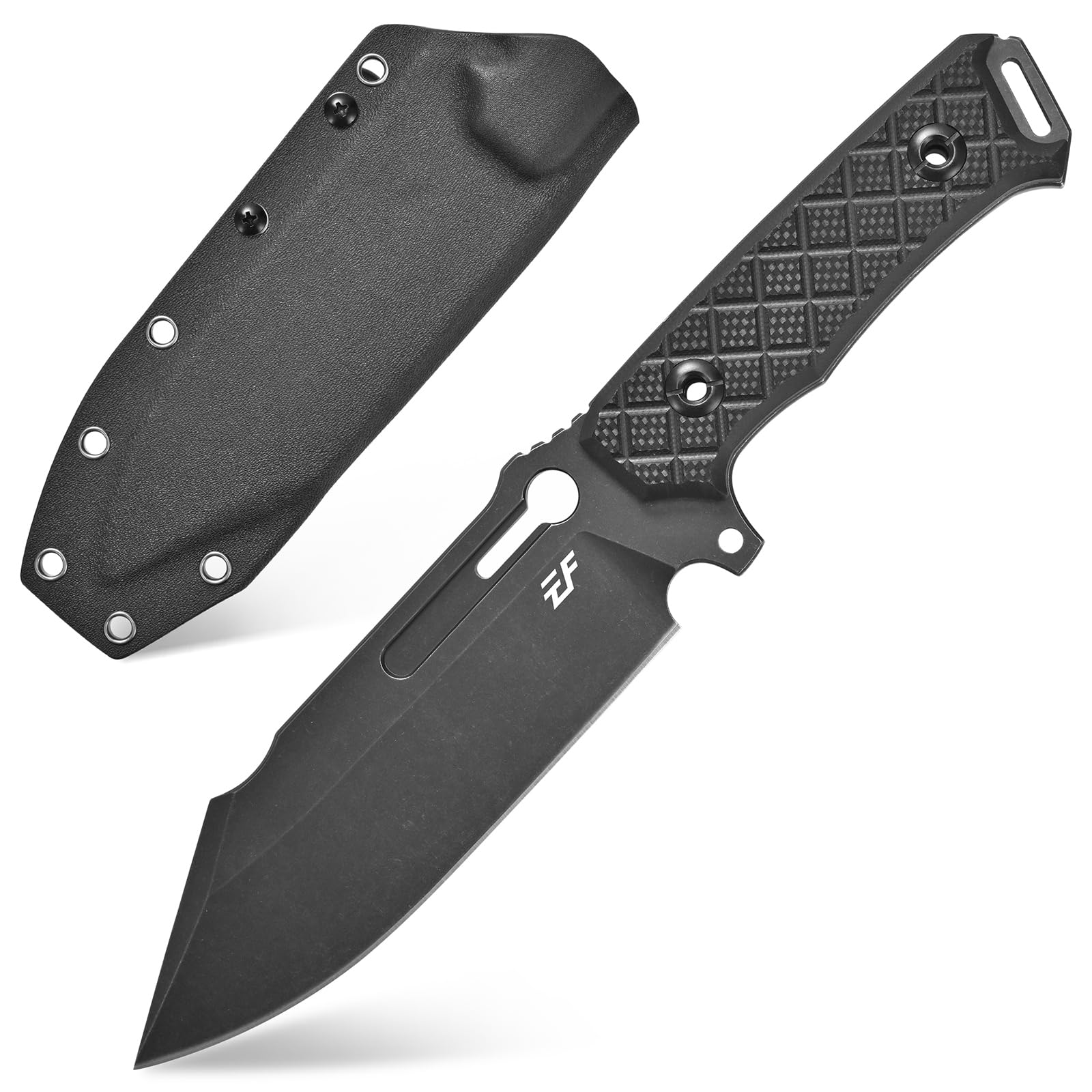 Photo 1 of Eafengrow EF157 Fixed Blade Knife Sleipner Stainless Steel Blade Full Tang G10 Handle EDC Straight Knifes for Working Camping Hunting Adventure