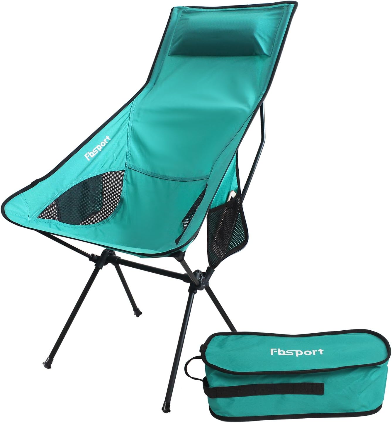 teal camping chair