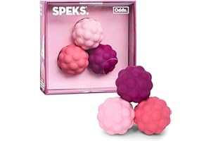 Speks Odds Soft Silicone Fidget Magnets | Silent Stress Relief Toys | Magnetic Balls for Adults & Teens 14+ | Stocking Stuffer & Office Holiday Gifts | Purple
