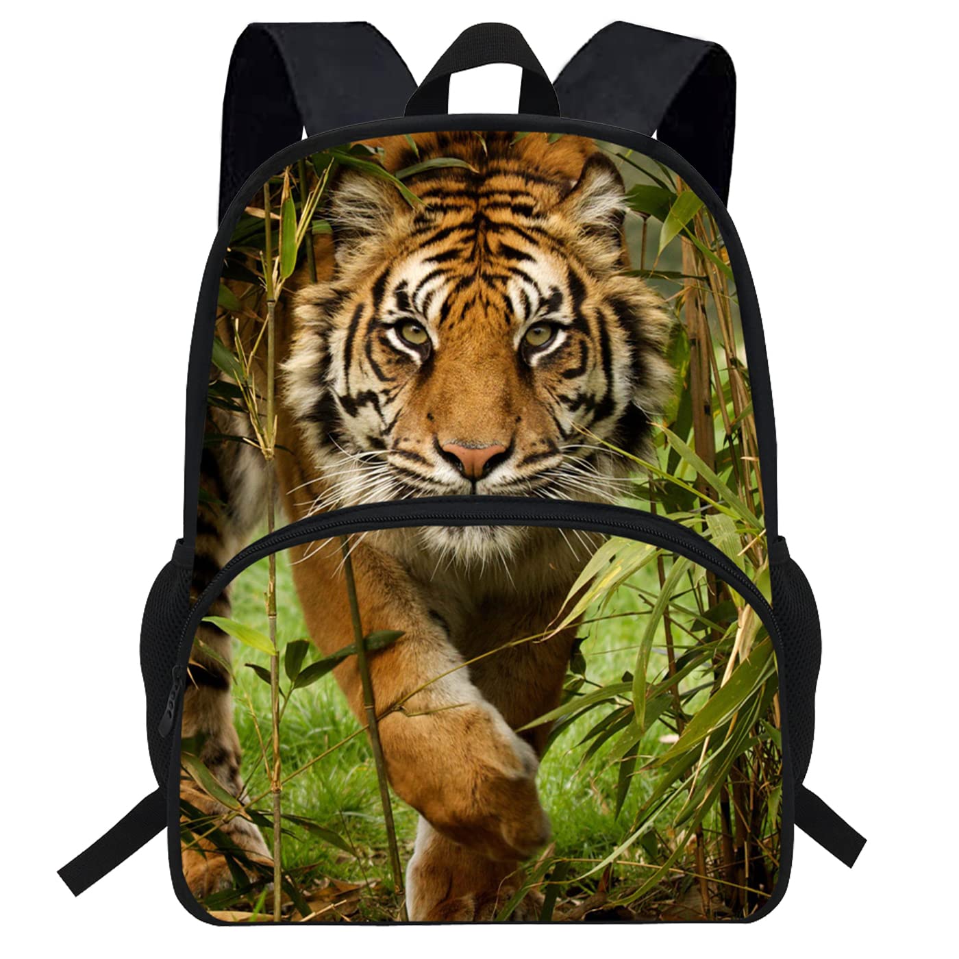 VEEWOW Cool Tiger Backpack For School Bag Kids Animal Bag For Children Boys and Girls Bookbag (D1090a)