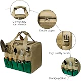 Cikonielf Folding Garden Stool Chair with Tool Bag for Camping & Gardening view 4