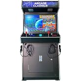 Top Us Video Arcades Full Size Commercial Grade Upright Standup Arcade Machine 2 Player 4500 Games 32 inch Screen Black with 2 Shooting Guns