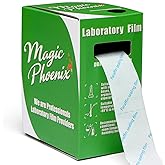 Magic Phoenix Paraffin Lab Sealing Film and Grafting Tape, 1.2 in x 591 in Self-Sealing Wrap for Plant Grafting, Petri Dishes, Test Tubes and Lab Use, BM-PSF-992, No Cutting Required