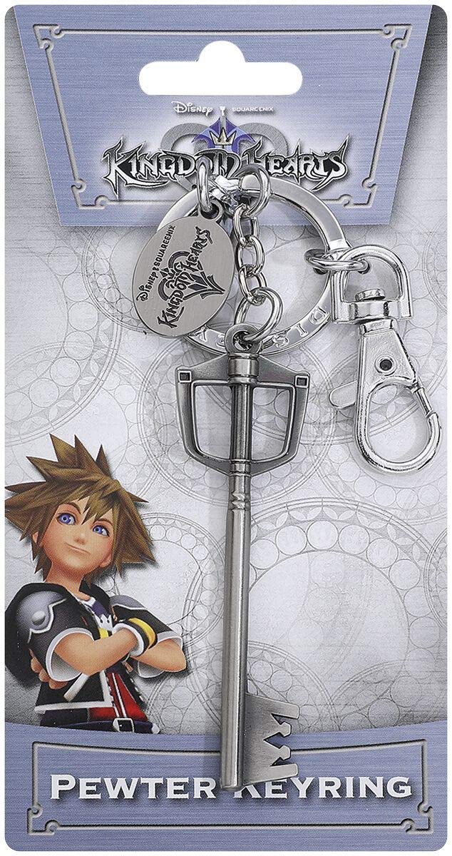 Kingdom Hearts Sora's Sword Unisex Keyring Pendant Silver-Coloured, Iron, zinc Alloy,