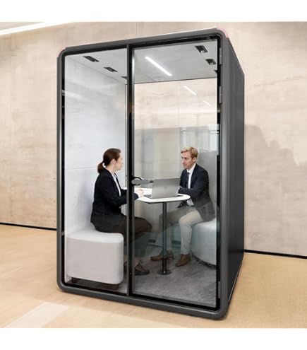 Amazon.com: Soundproof Office Pod Booth Black, for 2 Person