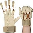 Cuffbow Traction Exercise Glove Finger Flexion Glove Deluxe Traction Glove Handed Exercise Glove for Increasing Strength Flexion of Joints and Fingers, Small/Medium(Left)
