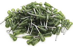 INFINITEADHERE Industrial Dispensing Needles with Luer Lock 14 Ga x 1/2 Inch, Blunt Tip, Screw Interface,Pack of 100