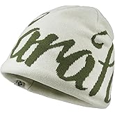 Clakllie Y2k Beanies for Women Men Cool Knitted Hats Graphic Beanie for Skiing Hip Hop Skullcap