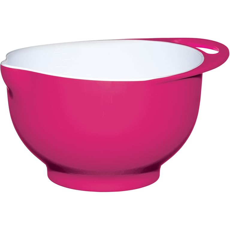 Colourworks Hot Pink Melamine Mixing Bowl 22 cm