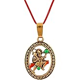 Rudra Empire Hanuman Bajrangbali with Parvat Pendant Locket for Men Women