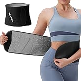 Domaste Waist Trimmer for Women & Men - Sweat Belt Waist Trainer Stomach Wrap for High-Intensity Training & Workouts