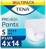 TENA Incontinence Pants Plus Small 4 Pack ConfioFit Wetness Indicator