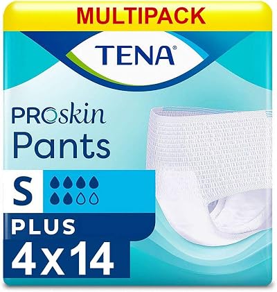 TENA Incontinence Pants Plus Small 4 Pack ConfioFit Wetness Indicator