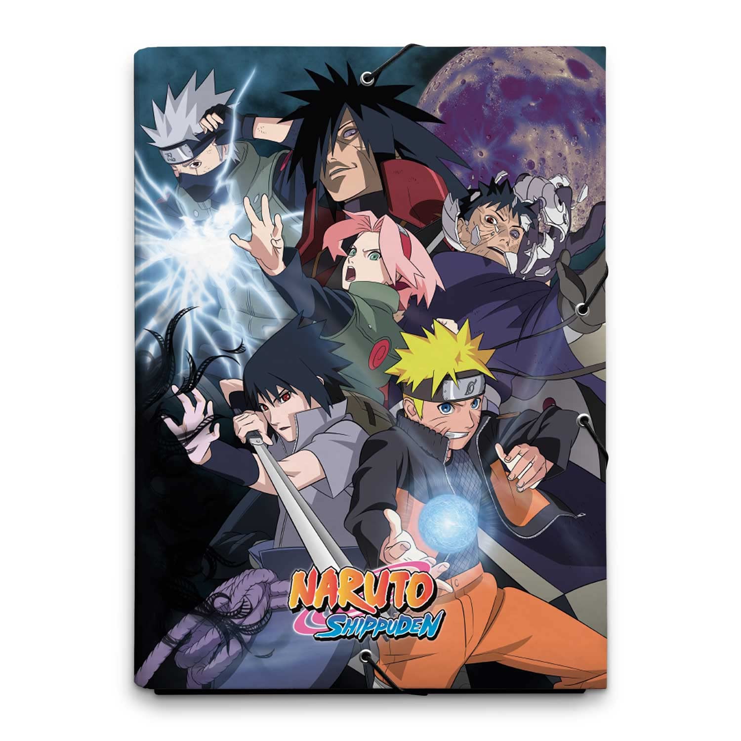 Grupo Erik A4 Folder - Naruto Manga | 3 Flap Document Folder 13.4 x 10 inches - 34 x 25.5 cm | Document Organiser, School Folders | Naruto Merch